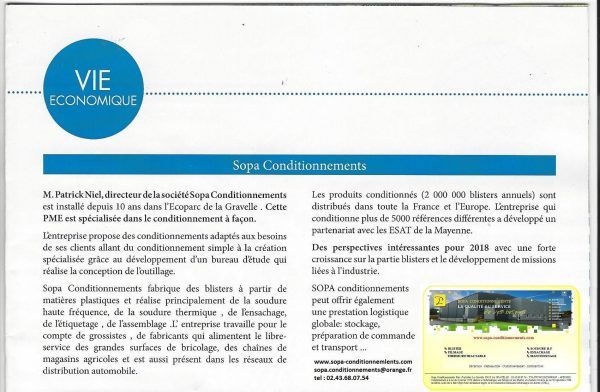 SOPA CONDITIONNEMENTS